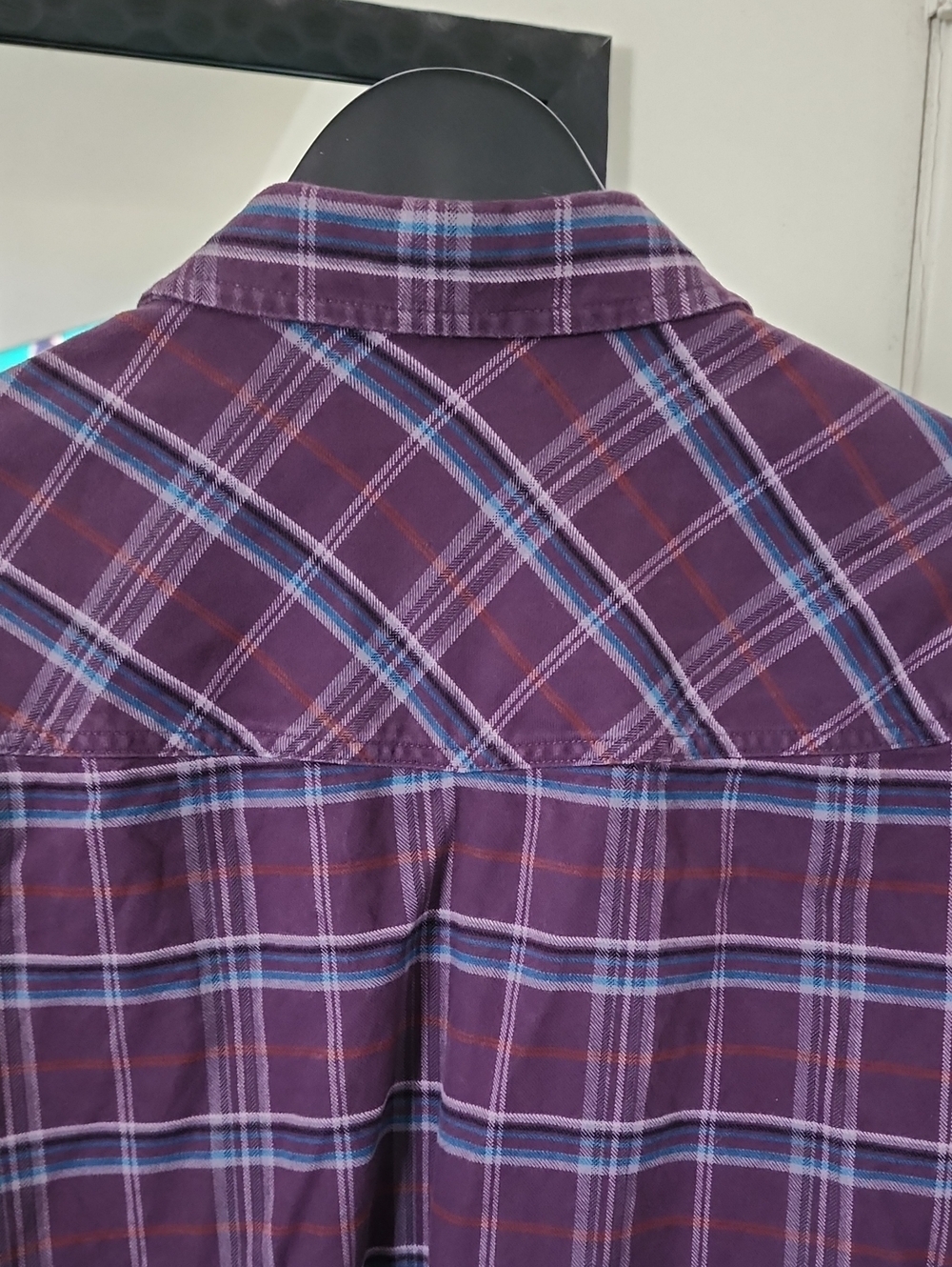 Stio Purple Plaid Button-Down Casual Shirt - Picture 5 of 9